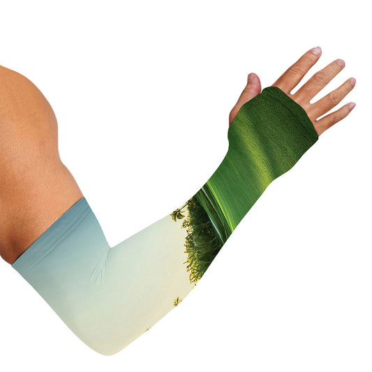 Golf Course Print Sun Protection Arm Sleeves