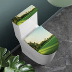 Golf Course Print Toilet Lid And Tank Cover Set