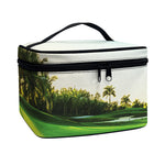 Golf Course Print Travel Makeup Bag