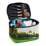 Golf Course Print Travel Makeup Bag
