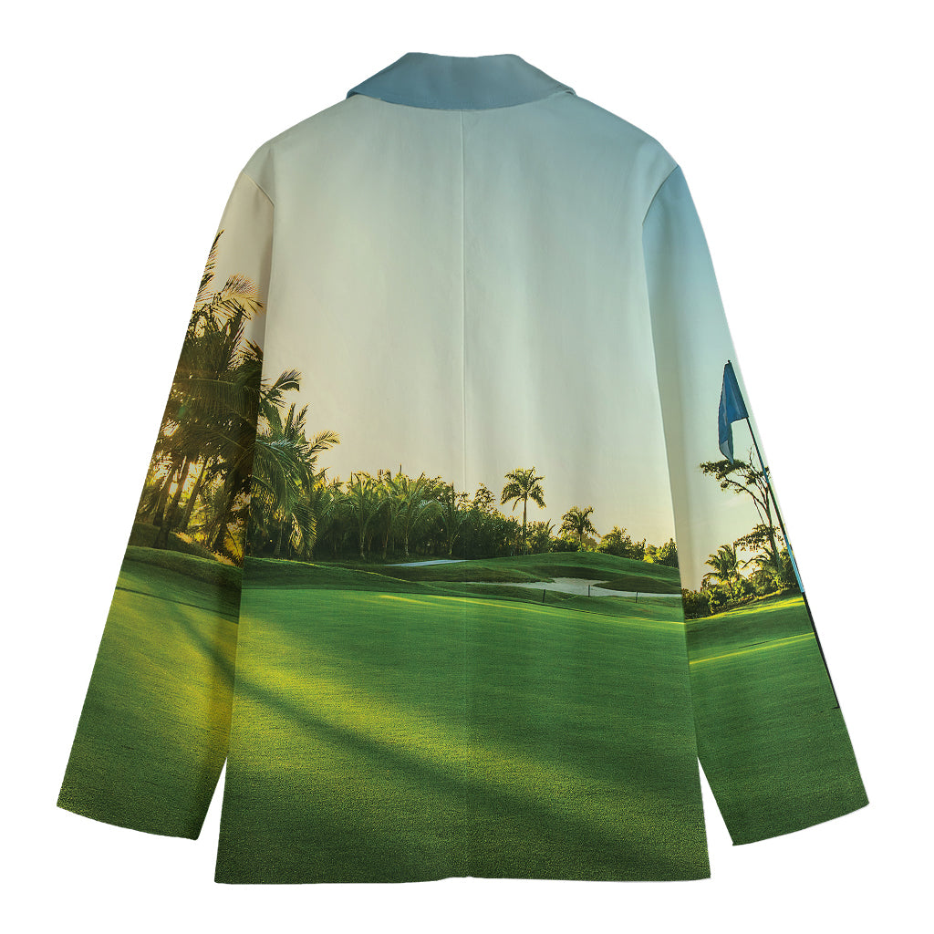 Golf Course Print Women's Blazer