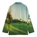 Golf Course Print Women's Blazer