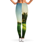 Golf Course Print Women's Leggings