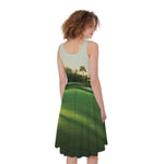 Golf Course Print Women's Sleeveless Dress