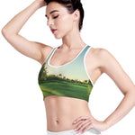 Golf Course Print Women's Sports Bra