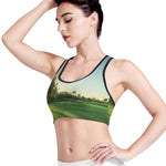 Golf Course Print Women's Sports Bra
