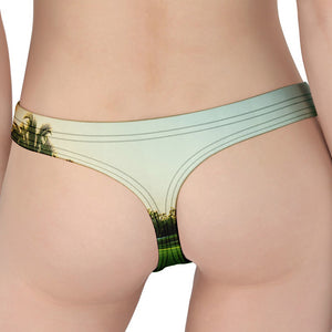 Golf Course Print Women's Thong