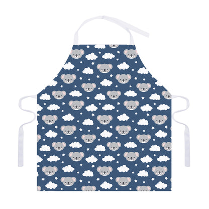 Good Night Koala Pattern Print Adjustable Apron