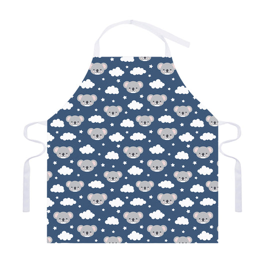 Good Night Koala Pattern Print Adjustable Apron