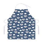 Good Night Koala Pattern Print Adjustable Apron