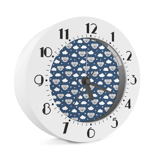 Good Night Koala Pattern Print Alarm Clock