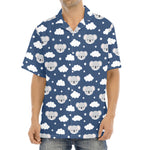 Good Night Koala Pattern Print Aloha Shirt