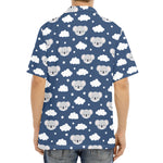 Good Night Koala Pattern Print Aloha Shirt
