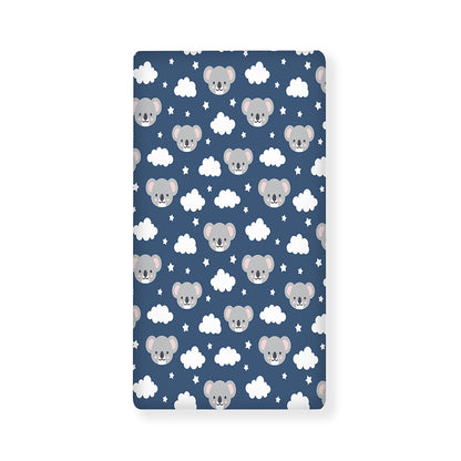 Good Night Koala Pattern Print Baby Crib Sheet