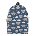 Good Night Koala Pattern Print School Backpack