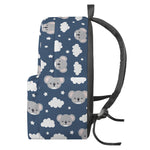 Good Night Koala Pattern Print Backpack