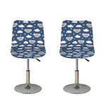Good Night Koala Pattern Print Bar Stool Covers