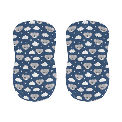 Good Night Koala Pattern Print Bar Stool Covers