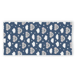 Good Night Koala Pattern Print Beach Towel