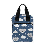 Good Night Koala Pattern Print Bible Tote Bag