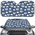 Good Night Koala Pattern Print Car Windshield Sun Shade