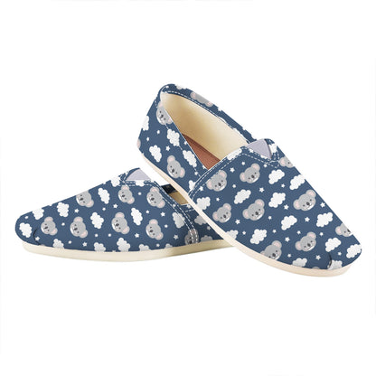 Good Night Koala Pattern Print Casual Shoes