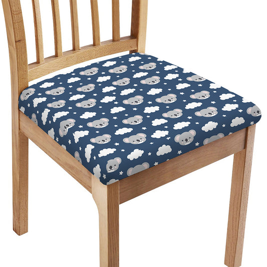 Good Night Koala Pattern Print Chair Cushion Cover
