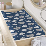 Good Night Koala Pattern Print Changing Pad Cover