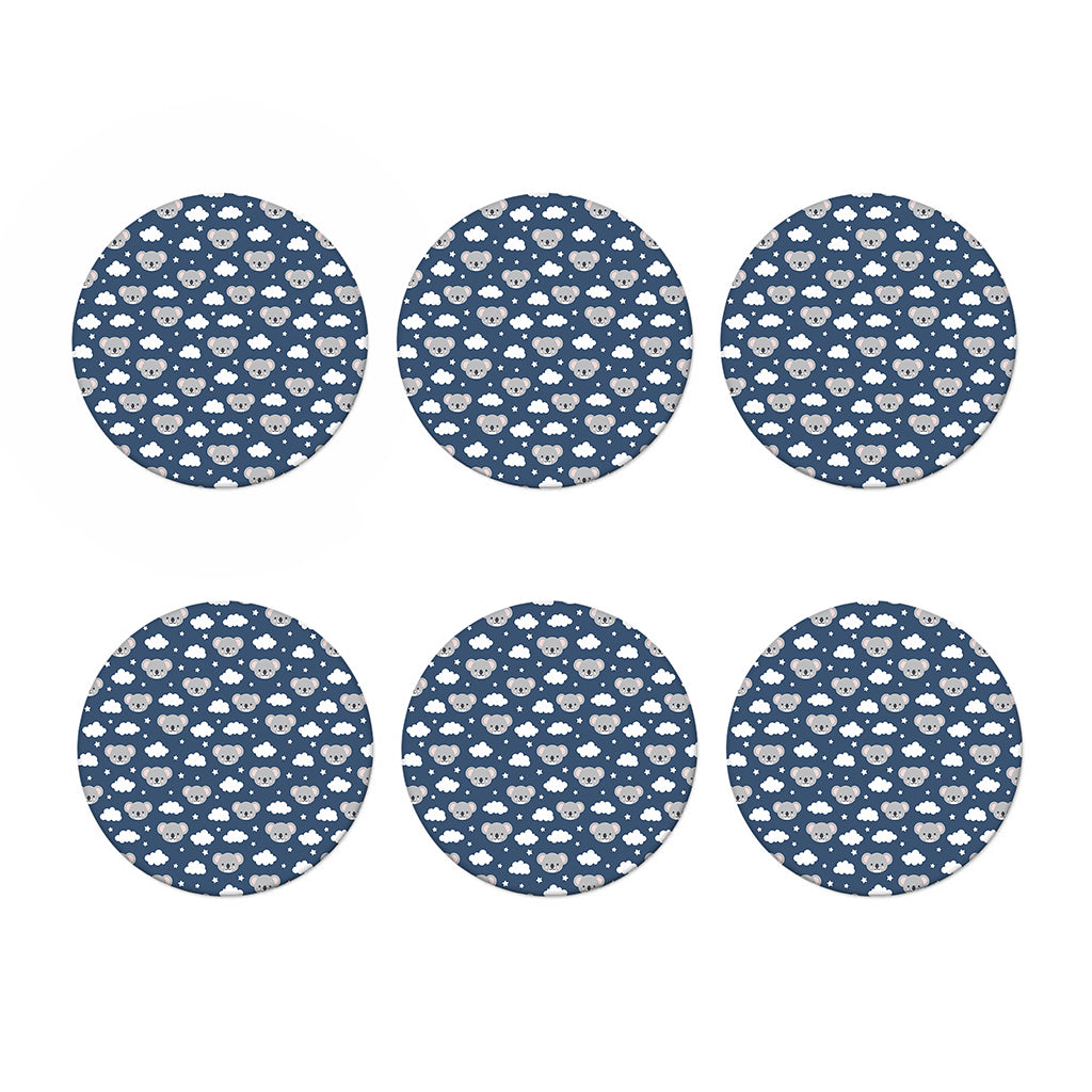 Good Night Koala Pattern Print Coaster Set