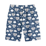 Good Night Koala Pattern Print Cotton Shorts