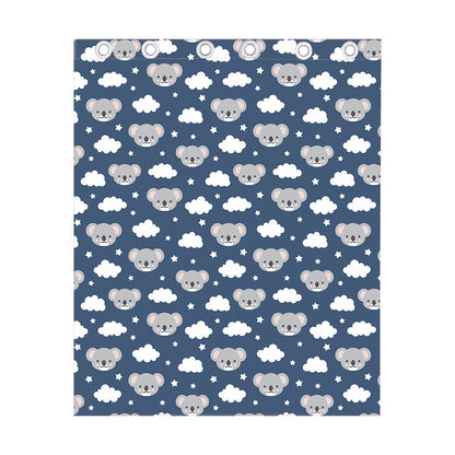 Good Night Koala Pattern Print Curtain