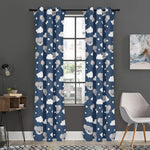 Good Night Koala Pattern Print Curtain