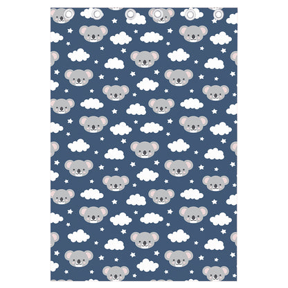 Good Night Koala Pattern Print Curtain
