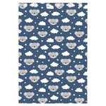 Good Night Koala Pattern Print Curtain