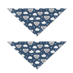 Good Night Koala Pattern Print Dog Bandana