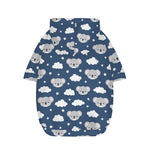 Good Night Koala Pattern Print Dog Zip Up Hoodie