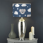 Good Night Koala Pattern Print Drum Lamp Shade