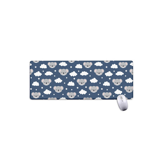 Good Night Koala Pattern Print Extended Mouse Pad