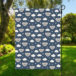 Good Night Koala Pattern Print Garden Flag
