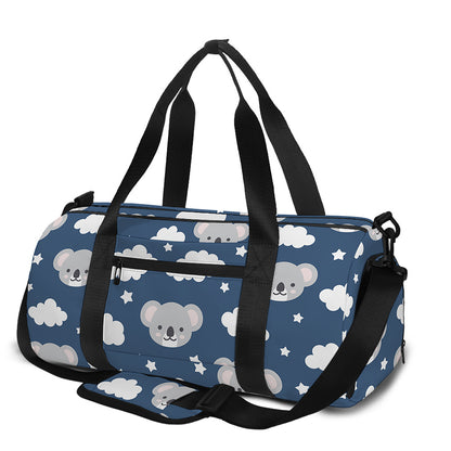 Good Night Koala Pattern Print Gym Bag