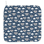 Good Night Koala Pattern Print Hand Towel