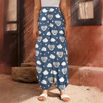 Good Night Koala Pattern Print Harem Pants