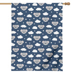 Good Night Koala Pattern Print House Flag
