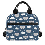 Good Night Koala Pattern Print Insulated Lunch Bag