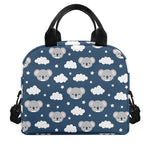 Good Night Koala Pattern Print Insulated Lunch Bag
