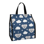 Good Night Koala Pattern Print Insulated Lunch Tote
