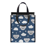 Good Night Koala Pattern Print Insulated Lunch Tote
