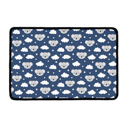 Good Night Koala Pattern Print Kitchen Mat