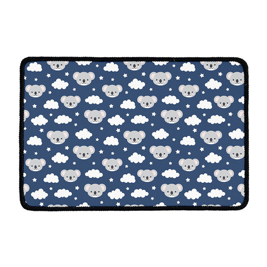 Good Night Koala Pattern Print Kitchen Mat