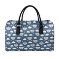 Good Night Koala Pattern Print Leather Duffel Bag